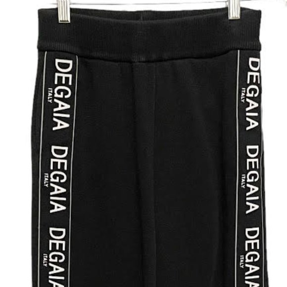 Degaia Italy XXS-XS Black Logo Graphic Sweatpants - Picture 3 of 9